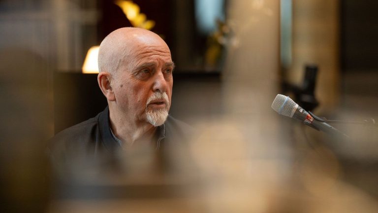 “My hope is that we start thinking of ourselves as global citizens." Peter Gabriel shares latest single, Who Are We Talking To?